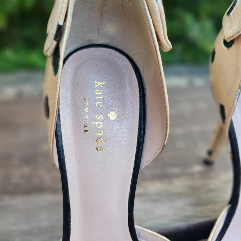 Kate Spade Polka Dot High Heels Shoes Evening Shoes Dress Shoes Size 10 - Picture 4 of 13
